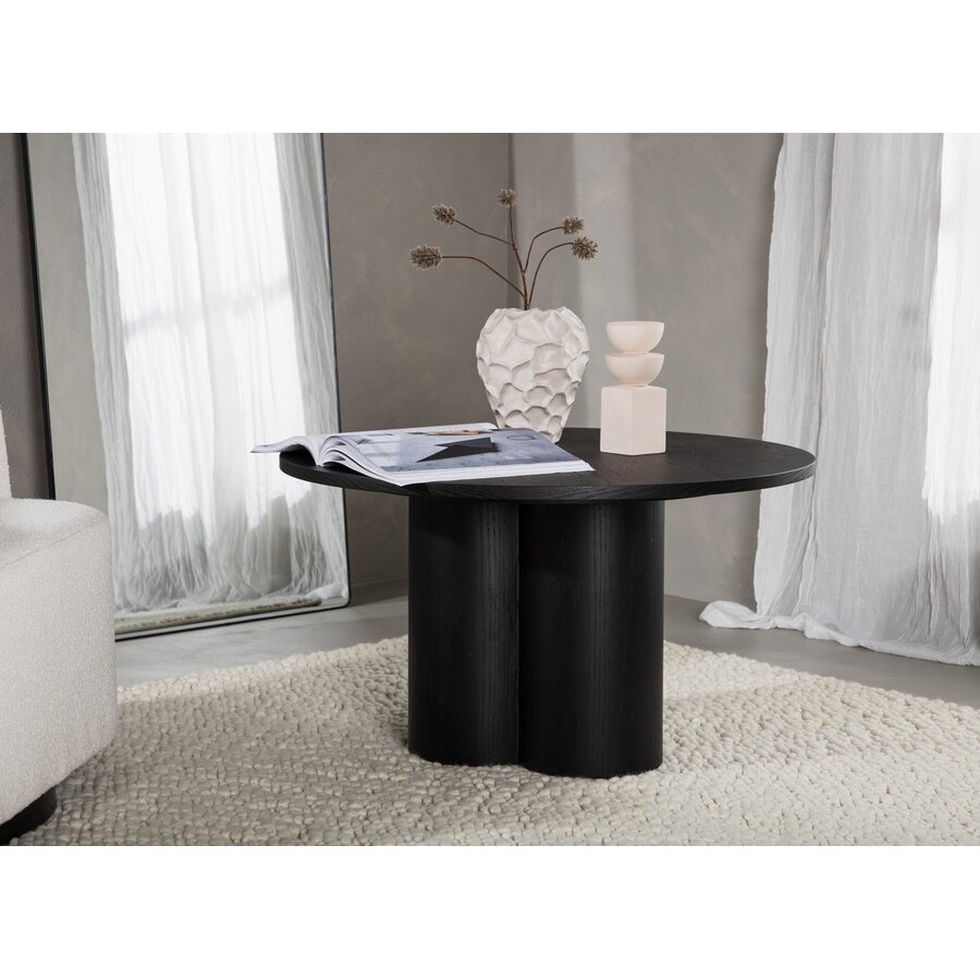 Olivia Zwart Salontafel Rond Ø80 cm