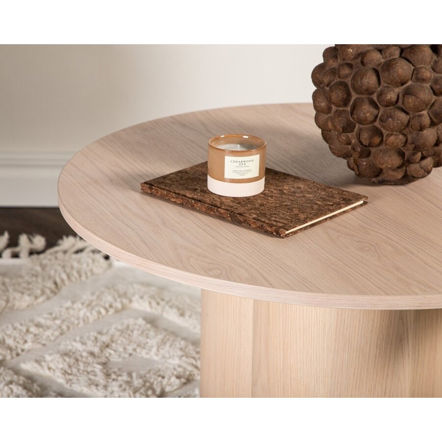 Olivia Blank Eiken Salontafel Rond Ø80 cm Olivia Blank Eiken Salontafel Rond Ø80 cm
