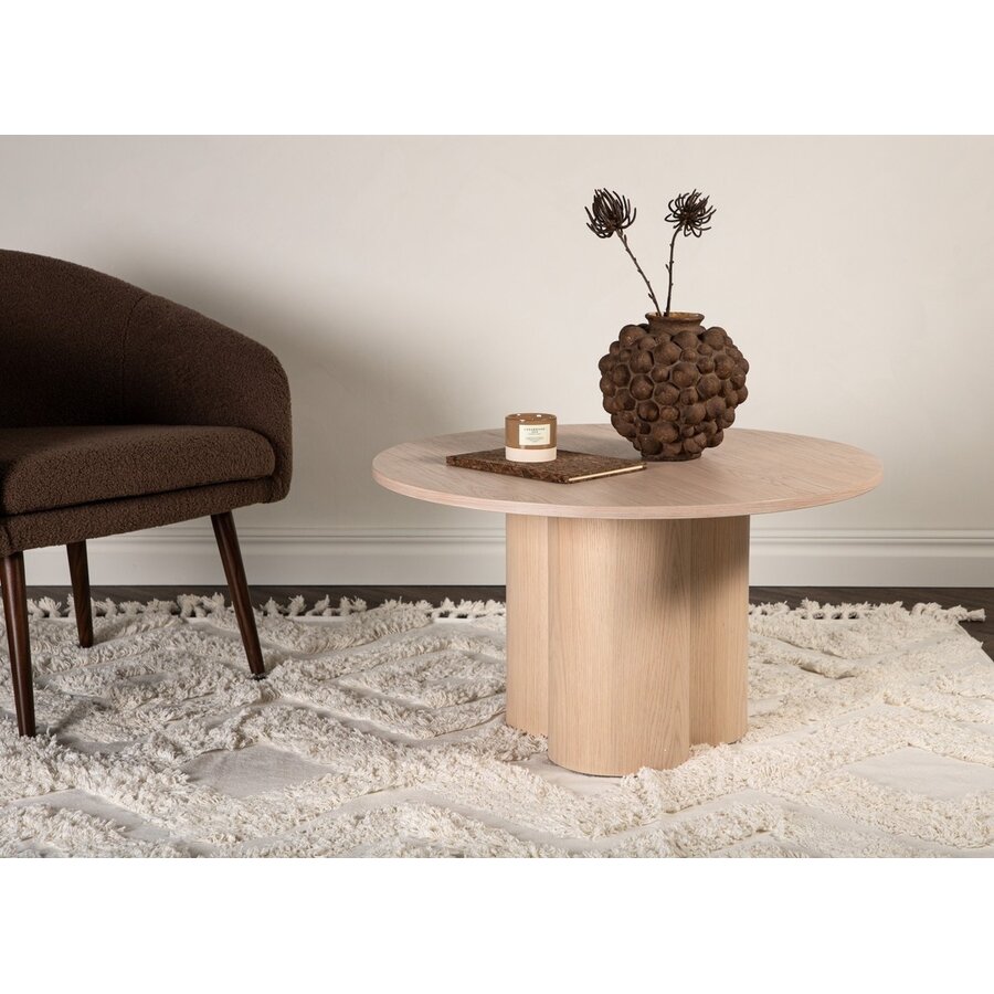 Olivia Blank Eiken Salontafel Rond Ø80 cm Olivia Blank Eiken Salontafel Rond Ø80 cm