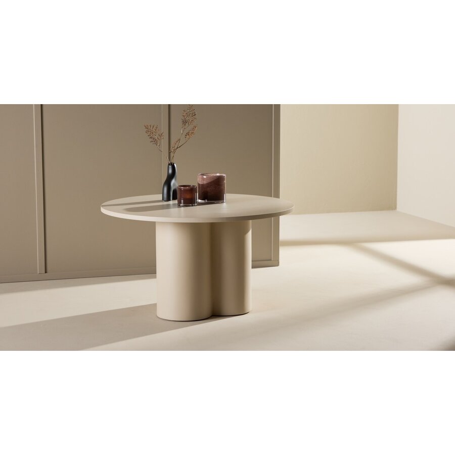 Olivia Beige Salontafel Rond Ø80 cm