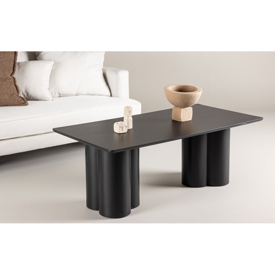 Olivia Zwart Salontafel Rechthoek 120 cm