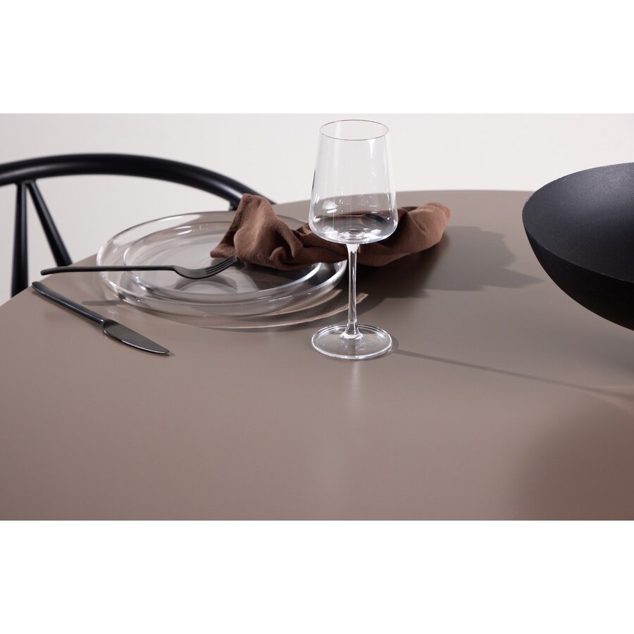 Olivia Donkerbruin Eettafel Rond Ø110 cm
