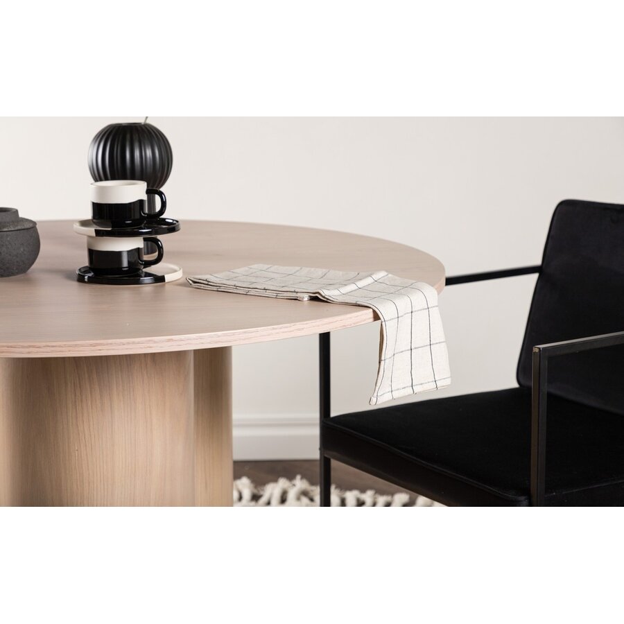 Olivia Blank Eiken Eettafel Rond Ø110 cm Olivia Blank Eiken Eettafel Rond Ø110 cm