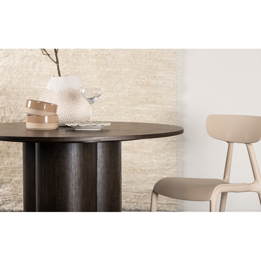 Olivia Mocha Eettafel Rond Ø110 cm