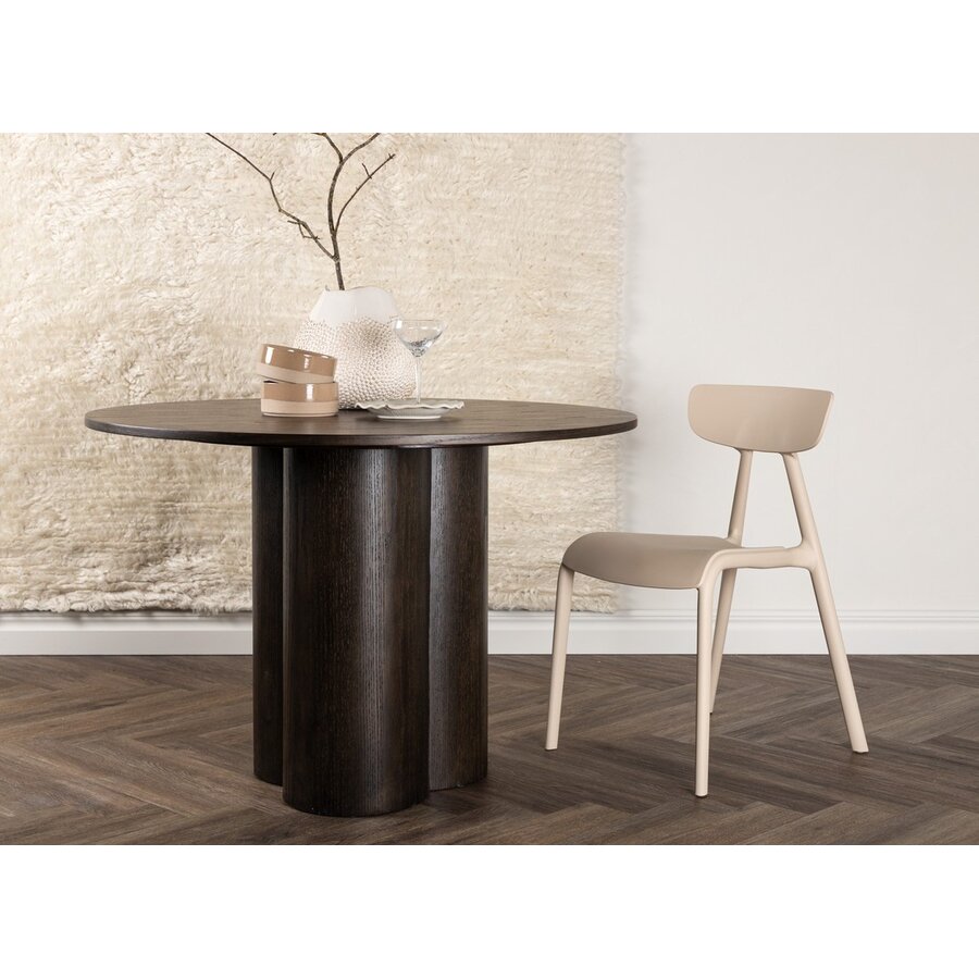 Olivia Mocha Eettafel Rond Ø110 cm