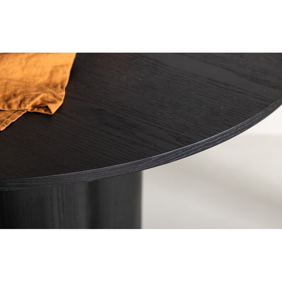 Olivia Zwart Eettafel Rond Ø110 cm