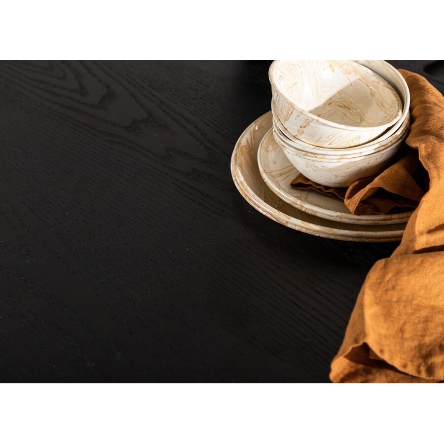 Olivia Zwart Eettafel Rond Ø110 cm