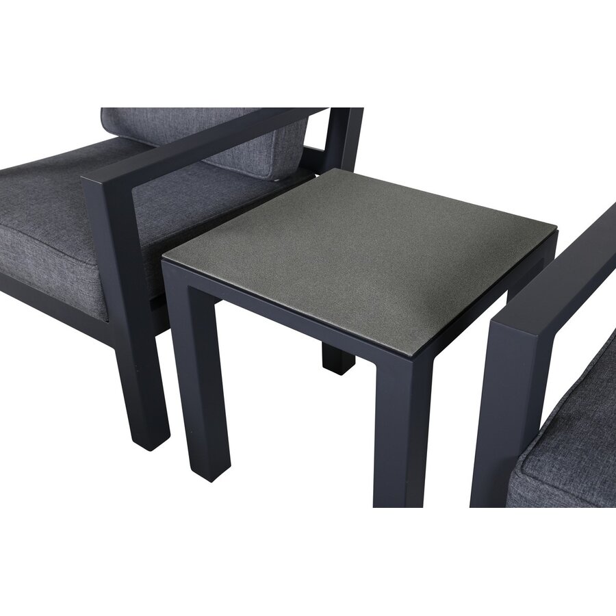 Barcelona 5-delige Loungeset Zwart