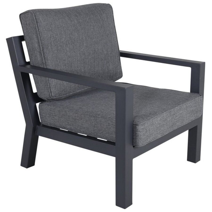 Barcelona 5-delige Loungeset Zwart