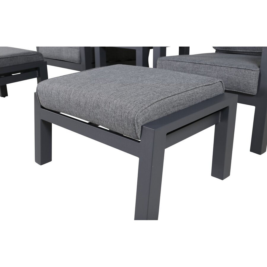 Barcelona 5-delige Loungeset Zwart