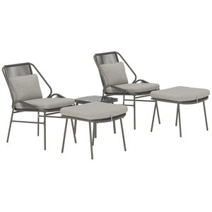 Hjem interiors Zakynthos 5-delige Loungeset Bruin