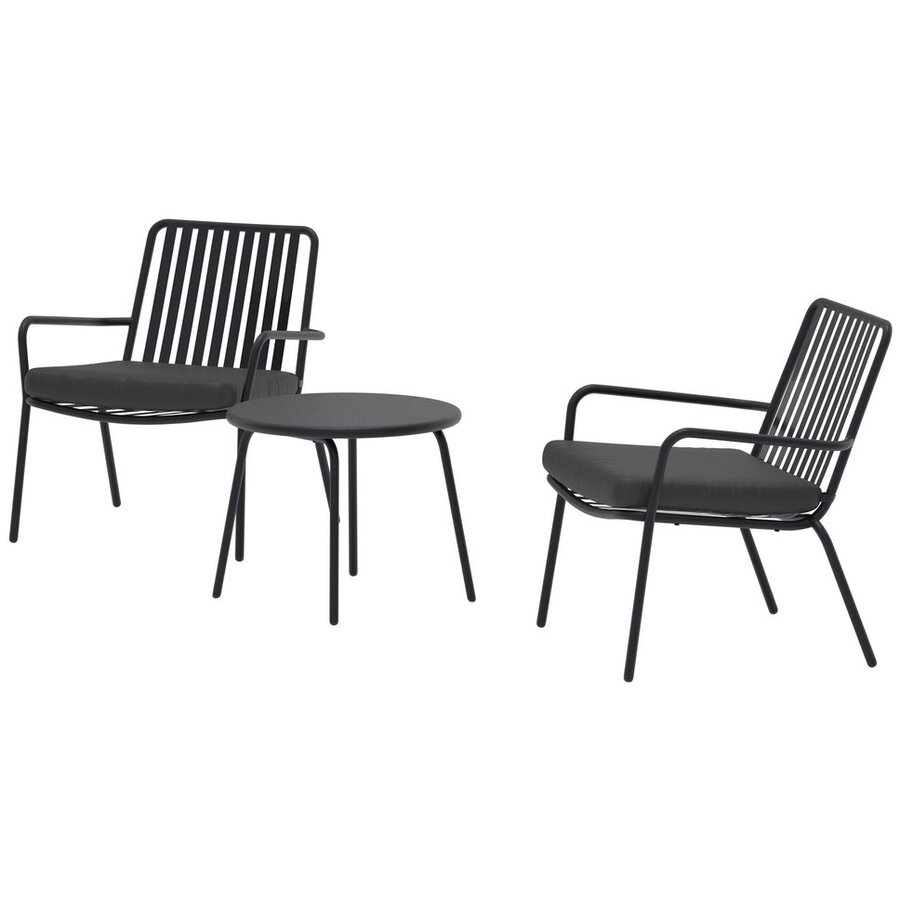 Mykonos Loungeset Zwart