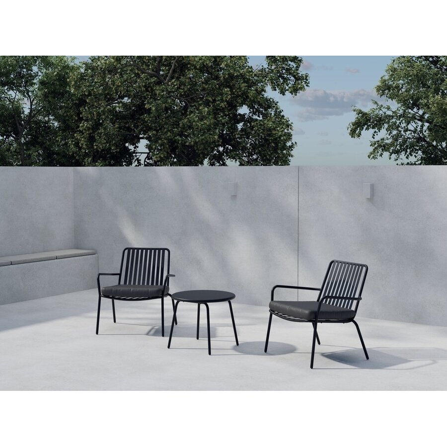 Mykonos Loungeset Zwart