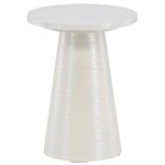 Hjem interiors Lanzo Witte Bijzettafel Rond Ø35 cm