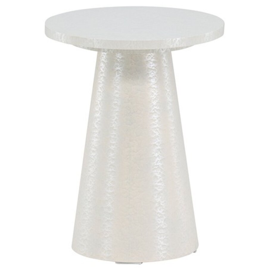 Lanzo Witte Bijzettafel Rond Ø35 cm