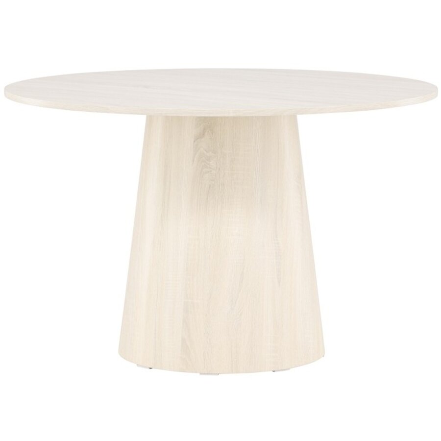 Lanzo White Wash Eettafel Rond Ø120 cm
