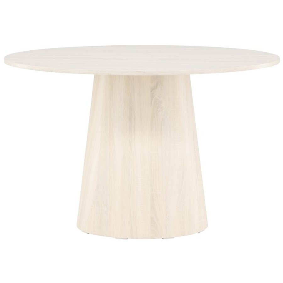 Lanzo White Wash Eettafel Rond Ø120 cm