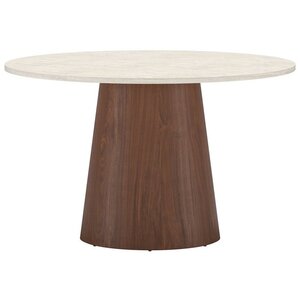 Hjem interiors Lanzo Travertijn/Mocha Eettafel Rond Ø120 cm