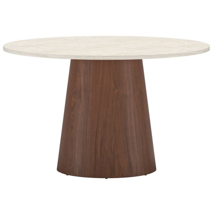 Lanzo Travertijn/Mocha Eettafel Rond Ø120 cm