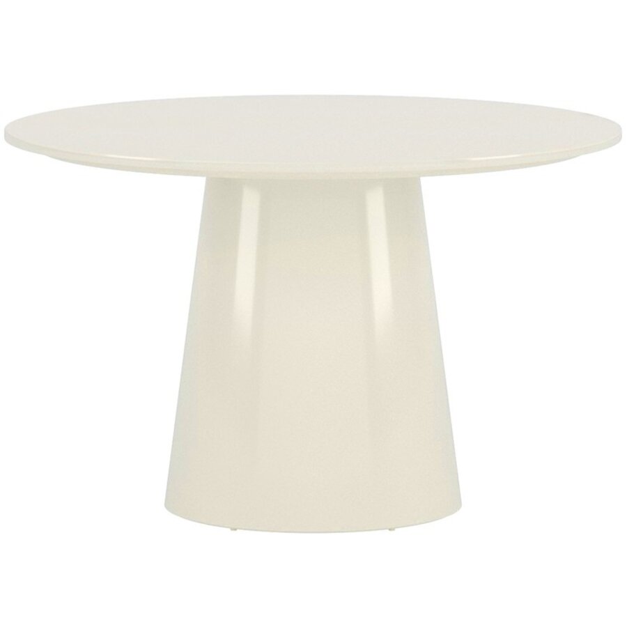 Lanzo Hoogglans Beige Eettafel Rond Ø120 cm