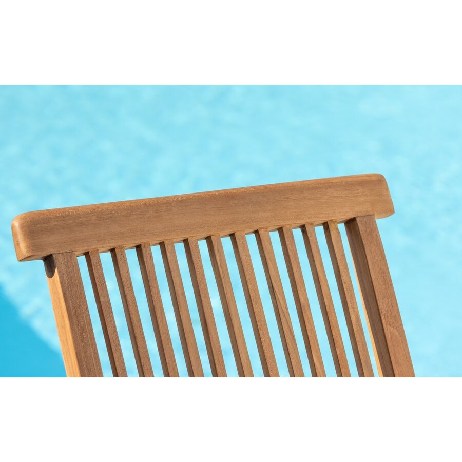 Kenya Teak Tuinstoel Naturel Set van 2