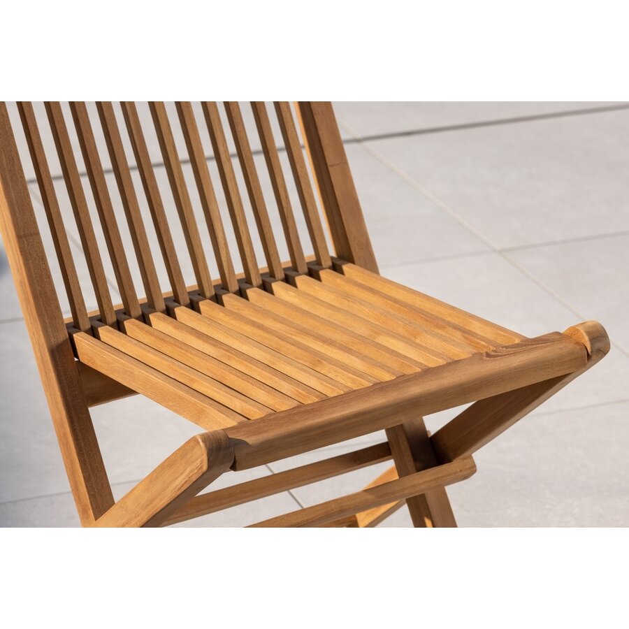 Kenya Teak Tuinstoel Naturel Set van 2