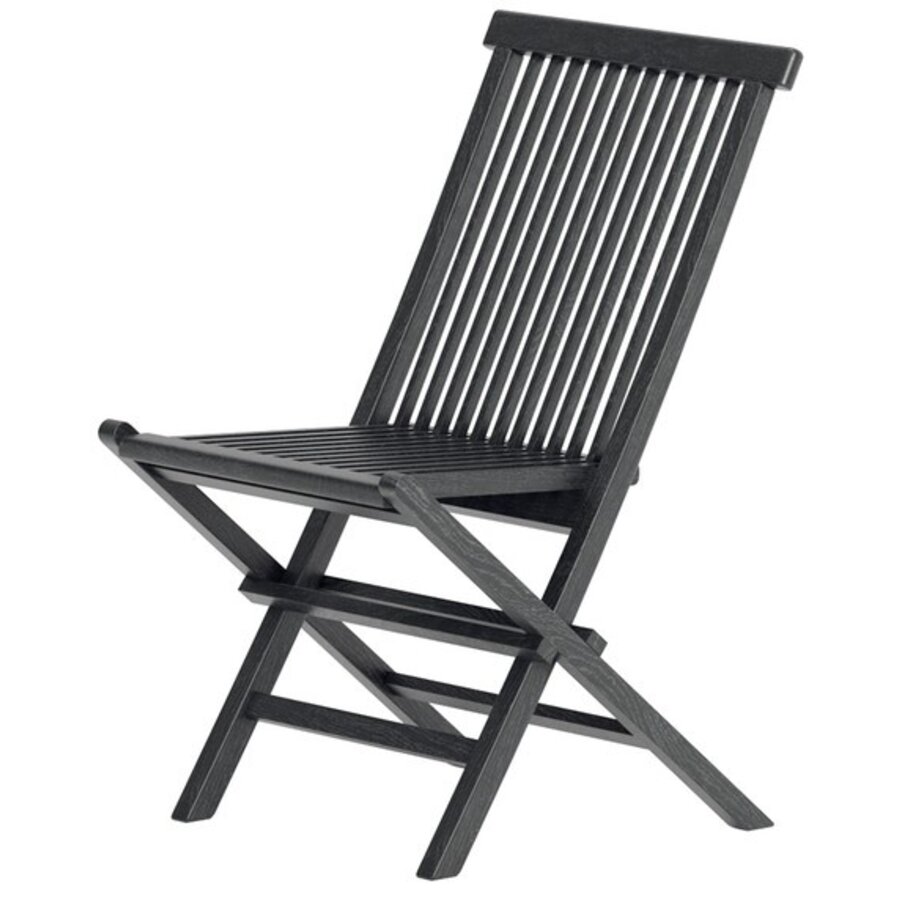 Kenya Teak Tuinstoel Zwart Set van 2