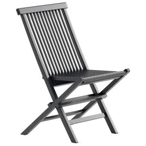 Hjem interiors Kenya Teak Tuinstoel Zwart Set van 2