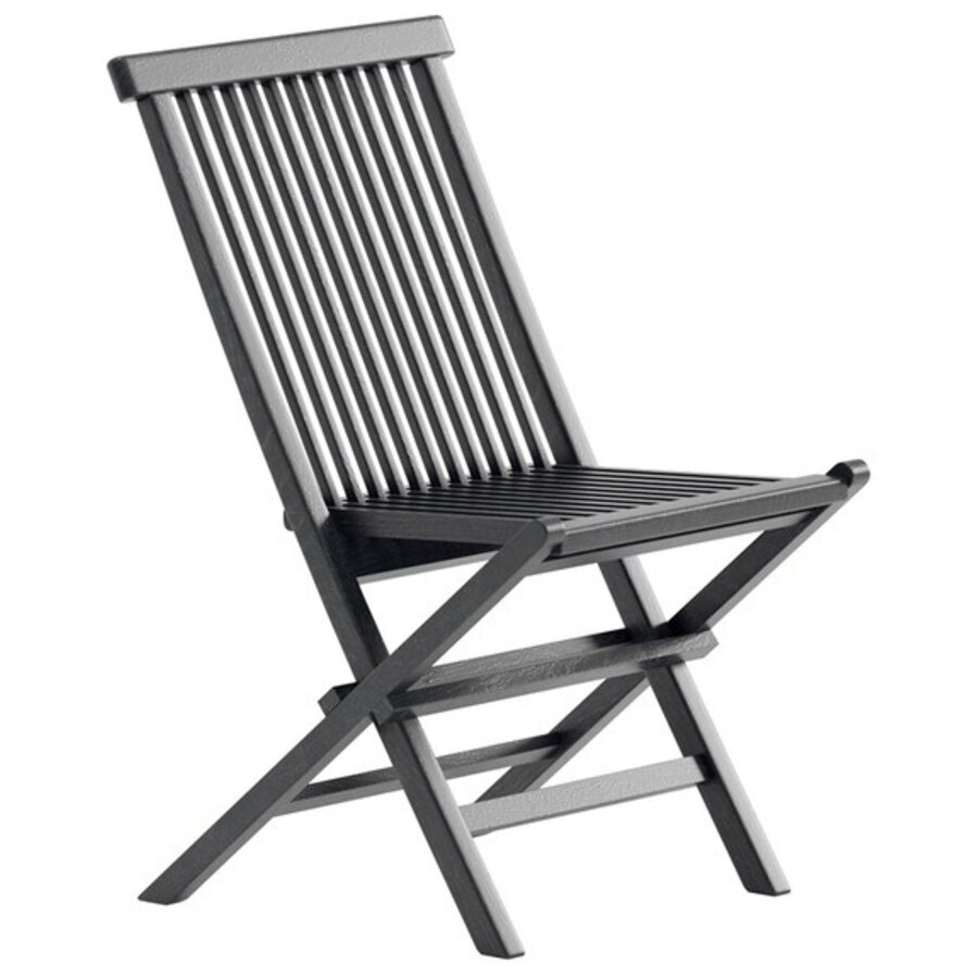 Kenya Teak Tuinstoel Zwart Set van 2