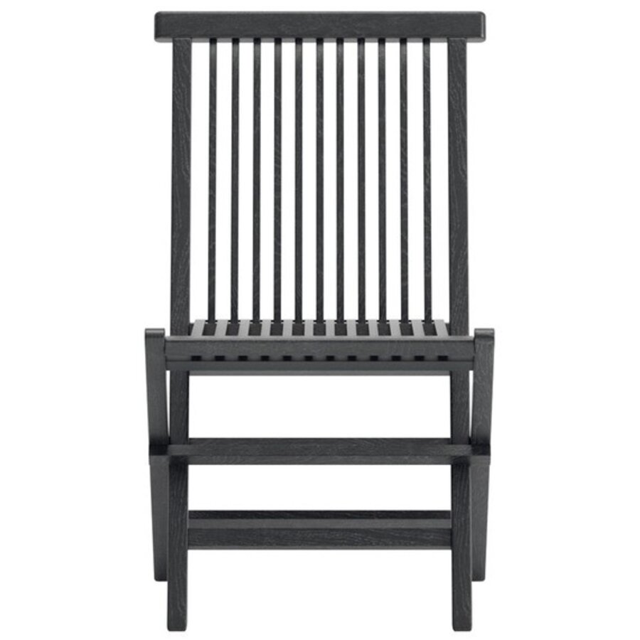 Kenya Teak Tuinstoel Zwart Set van 2