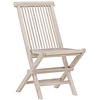 Kenya Teak Tuinstoel White Wash Set van 2