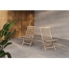 Kenya Teak Tuinstoel White Wash Set van 2