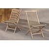 Kenya Teak Tuinstoel White Wash Set van 2