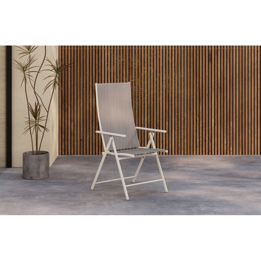 Lavenzo Verstelbare Standenstoel Beige/Textyleen