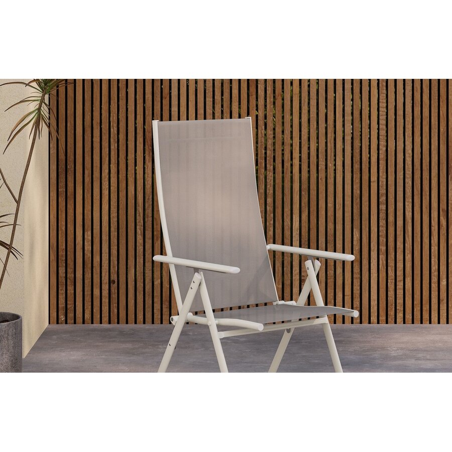 Lavenzo Verstelbare Standenstoel Beige/Textyleen