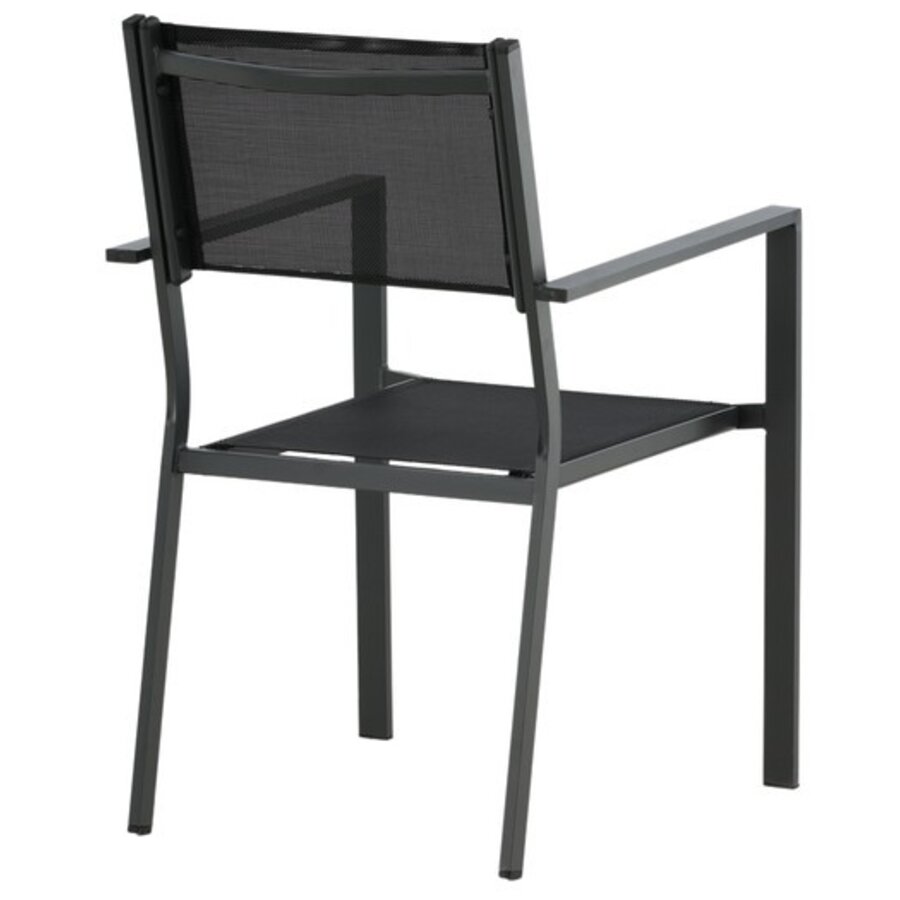 Copacabana Tuinstoel Zwart/Textyleen