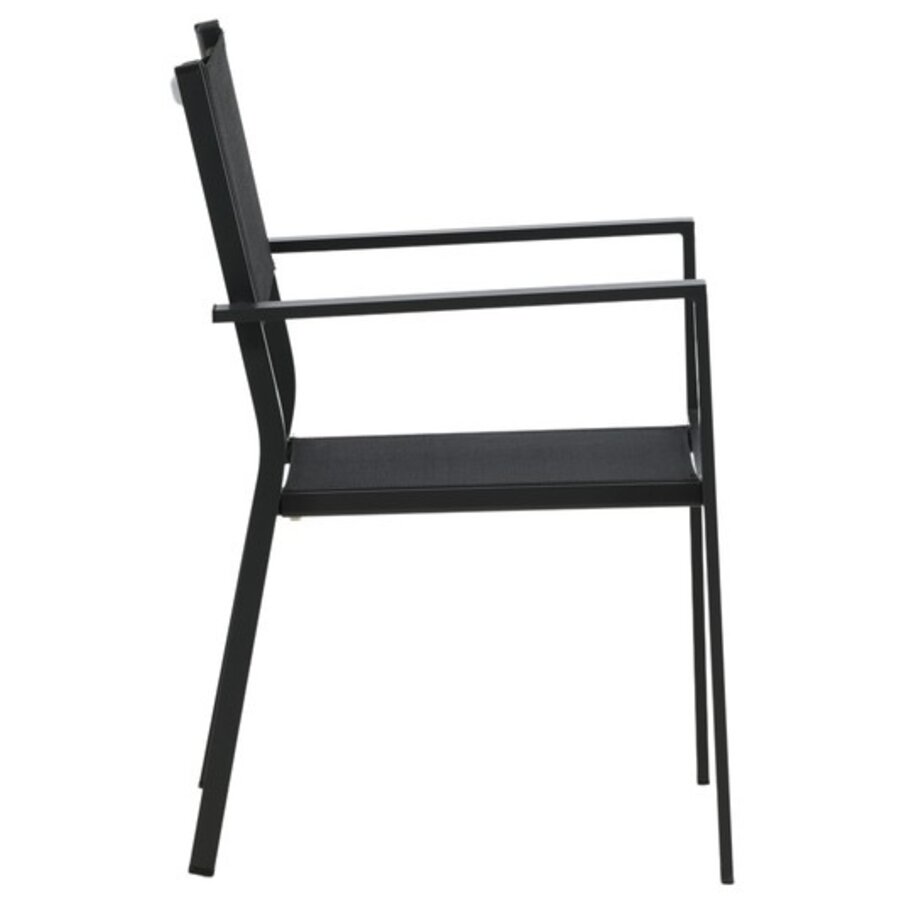 Copacabana Tuinstoel Zwart/Textyleen
