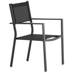 Hjem interiors Copacabana Tuinstoel Zwart/Textyleen