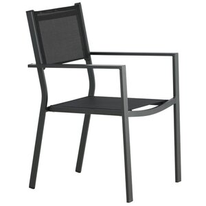 Hjem interiors Copacabana Tuinstoel Zwart/Textyleen