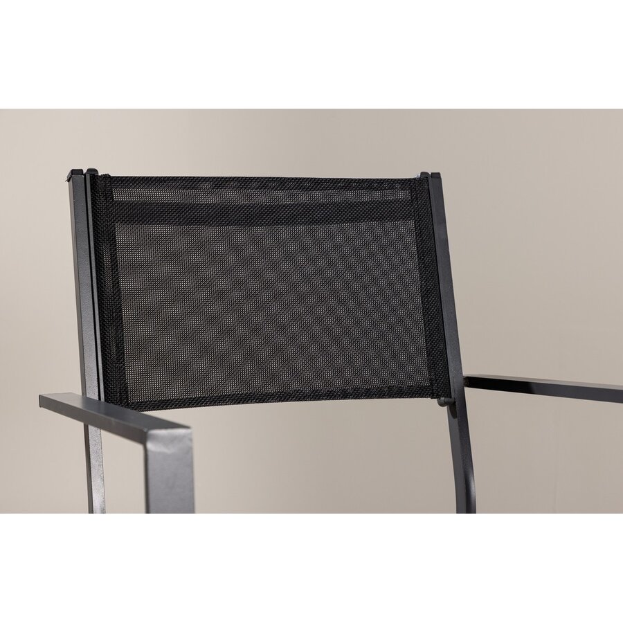 Copacabana Tuinstoel Zwart/Textyleen