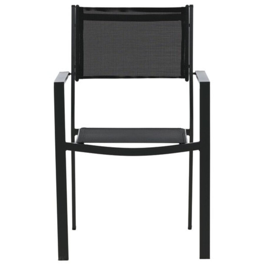 Copacabana Tuinstoel Zwart/Textyleen