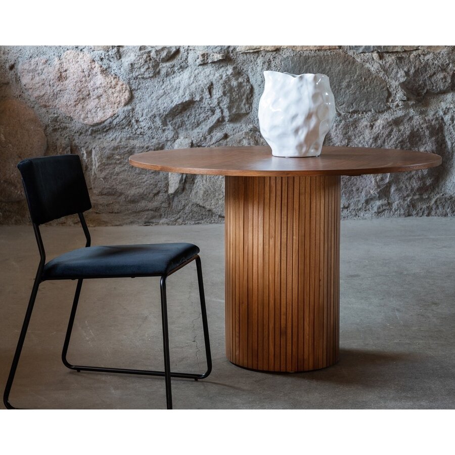 Bianca Walnoot Eettafel Rond Ø110 cm