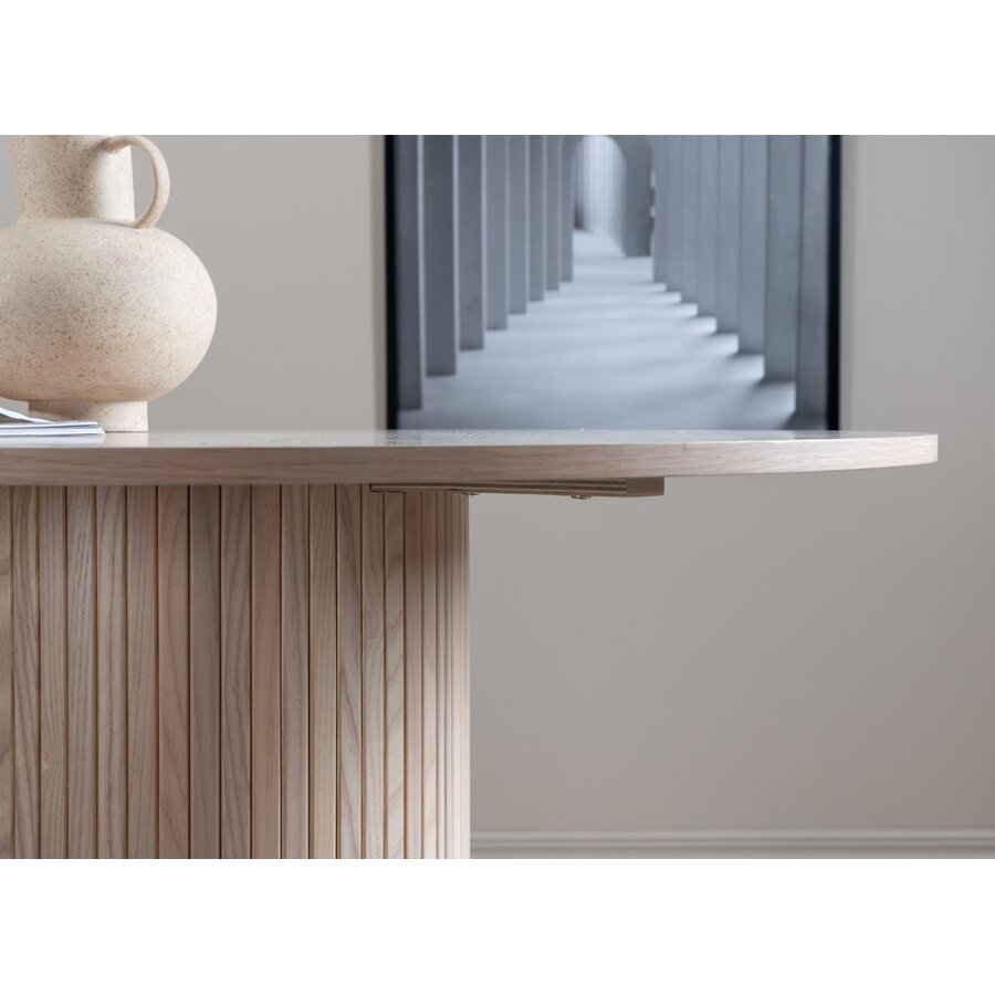 Bianca Blank Eiken Eettafel Rond Ø110 cm