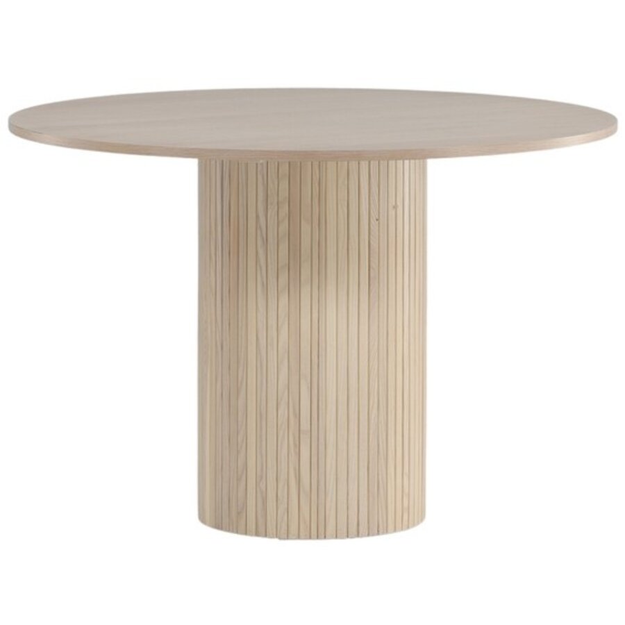 Bianca Blank Eiken Eettafel Rond Ø110 cm