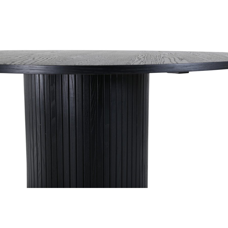 Bianca Zwart Eiken Eettafel Rond Ø110 cm