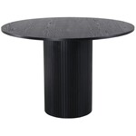 Hjem interiors Bianca Zwart Eiken Eettafel Rond Ø110 cm