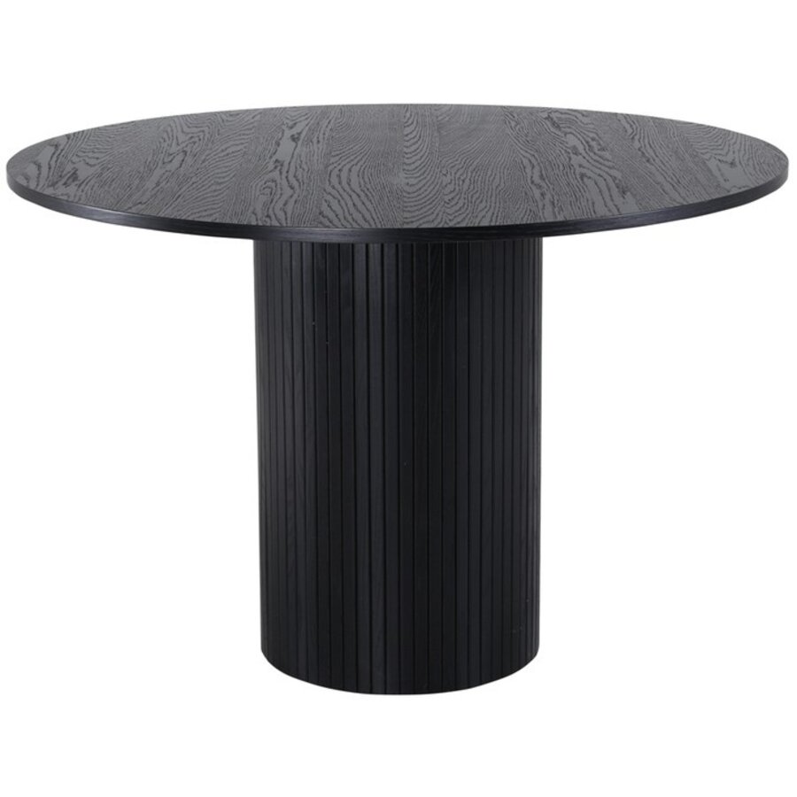 Bianca Zwart Eiken Eettafel Rond Ø110 cm