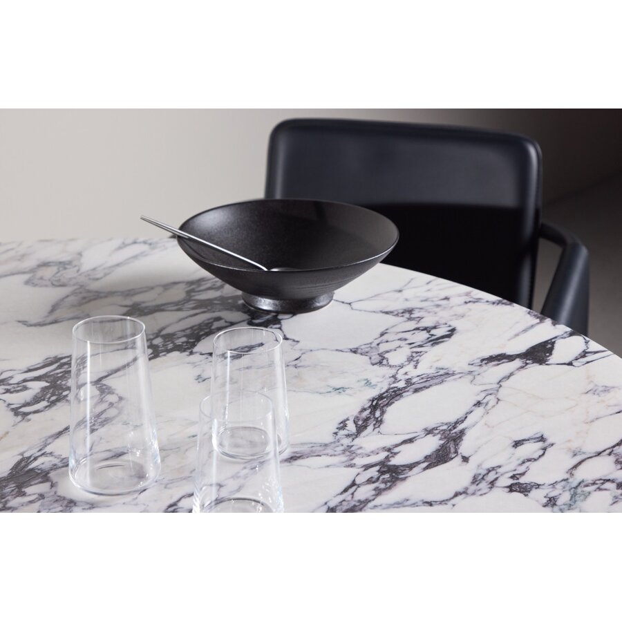 Tekla Grijs Marmer Eettafel Rond Ø120 cm