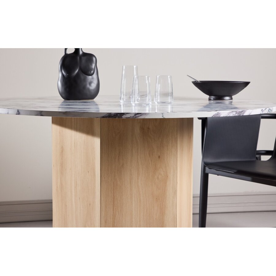 Tekla Grijs Marmer Eettafel Rond Ø120 cm