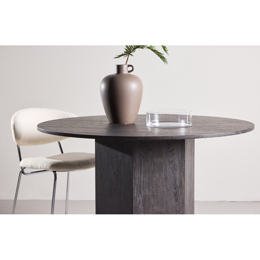 Tekla Zwart Eettafel Rond Ø120 cm
